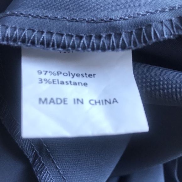 Fashion bluish gray asymmetric halter layered ruffled party maxi dress size S - Picture 13 of 15